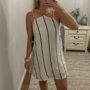 Volcom White Stripped Dress